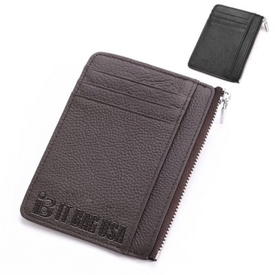 genuine Leather RFID anti magnetic multifunctional card bag