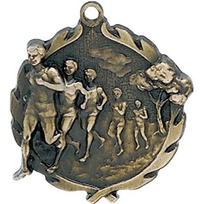 Sculptured Medal - Cross Country, M, 1"