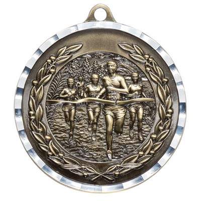 Cross Country Diamond Cut Medal