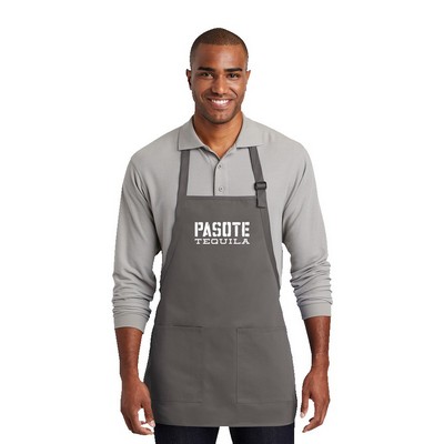 Port Authority® Medium-Length Two-Pocket Bib Apron