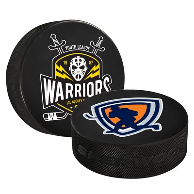 Canadian-Made Hockey Pucks - 4 Color Process 2 sides print