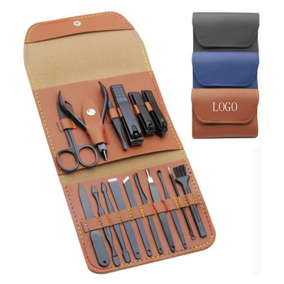 16 Pieces Stainless Steel Manicure Kit