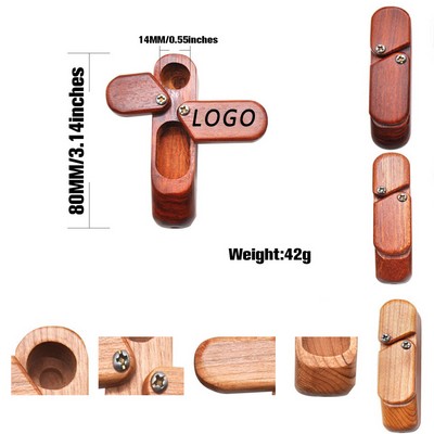 Double Rotating Wooden Pipe