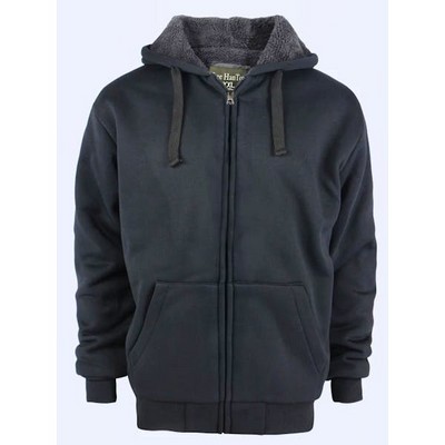 Women's Hoodies Jackets - Black, XL, Sherpa Lining (Case of 12)