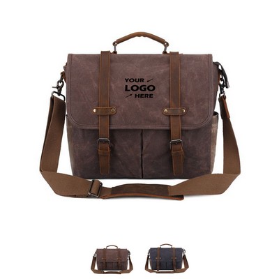 Waterproof Wear-resistant Vintage Oil Waxed Canvas Bag