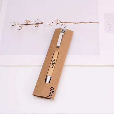 Bamboo Roller Pen With Case