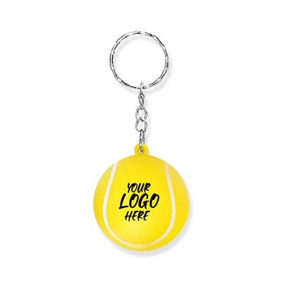 Tennis Ball Stress Reliever Key Chain