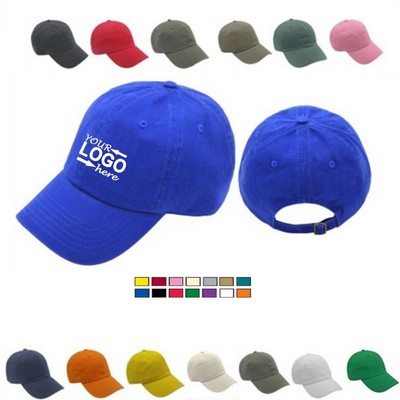 Dad Cap Washed Chino Twill 6 Panels Cap