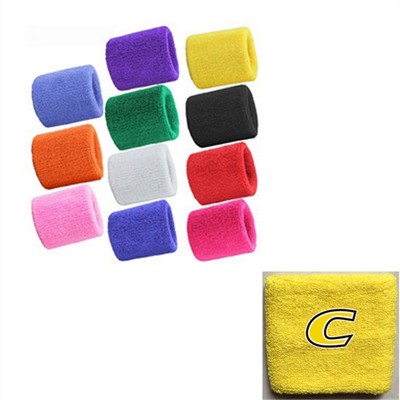 Cotton Sweat Absorbing Wrist Sweatband