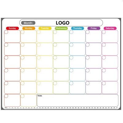 Magnetic Dry Erase Writing Board--Monthly Planner