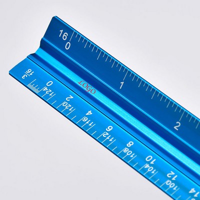 Aluminum Triangular Ruler Laser Architectural Inch CM