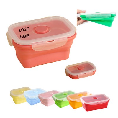 12OZ Silicone Foldable Collapisible Lunch Bento Box