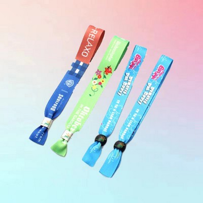 Woven Cloth Wristband Heat Transfer Design