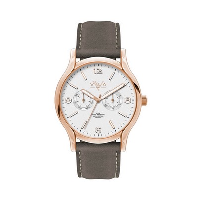 39mm, Rose Gold Metal Case, Multifunction Mvt