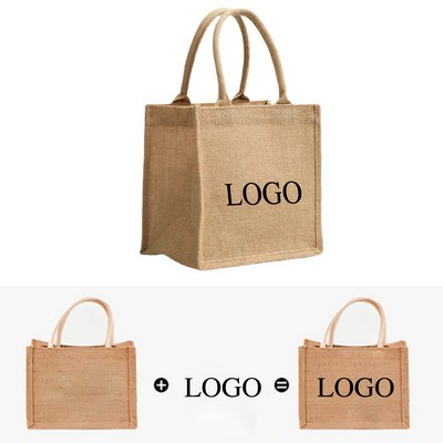 Reusable Jute Burlap Bags With Handles