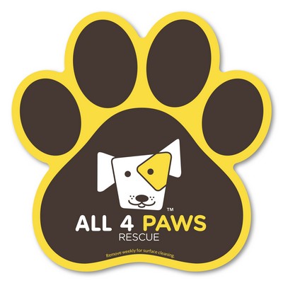 Large Paw Car Magnet 5.75 x 5.75