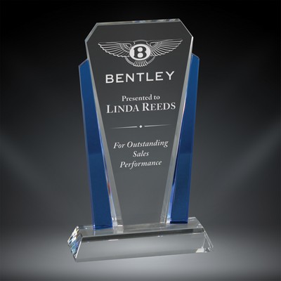 Bethesda Wedge Crystal Award, 10"H