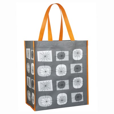 Custom Full-Color 145g Laminated RPET (recycled from plastic bottles) Shopping Bag 13"x15"x8"