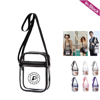 Clear CrossBody Bag Stadium Approved Clear Purse