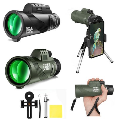 40X60 Monocular Telescope With Tripod& Phone Clip