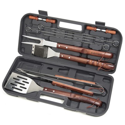 Cuisinart 13 Piece Wooden Handle Grilling Set