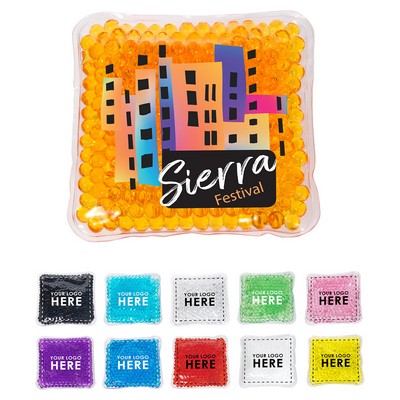 Full-Color Square Aqua Pearls™ Hot/Cold Pack