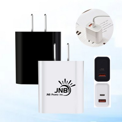 18W Type C / USB QuickCharge Power Adapter