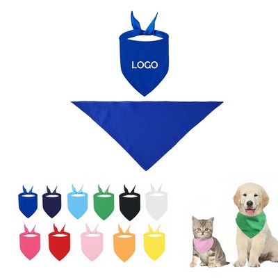 Pet Dog Saliva Towel Triangle Bandana Bib Scarf