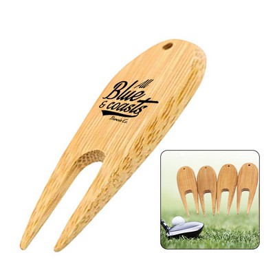 Golf Bamboo Divot Tool