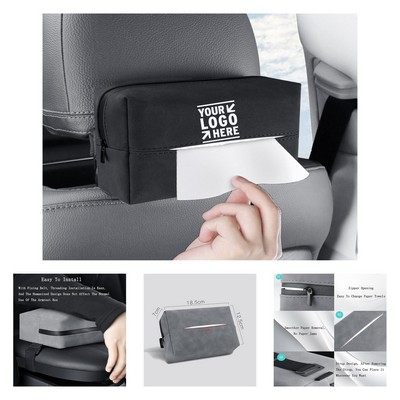 7.28" x 4.92" x 2.75" Car Sun Visor Tissue Box