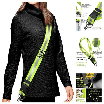 High Visibility Reflective Sash for Night Walking