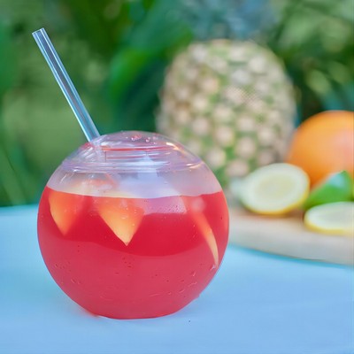 22oz Ball Shape Straw Cup