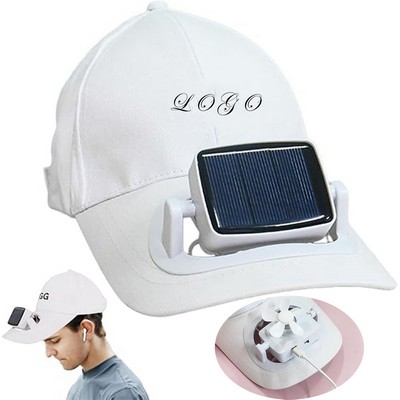 Hat With Fan Solar Charging