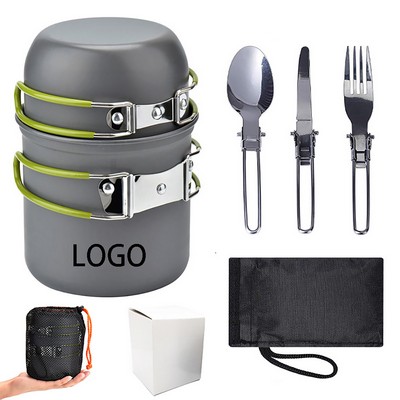 5pcs Portable Camping Cookware Kit