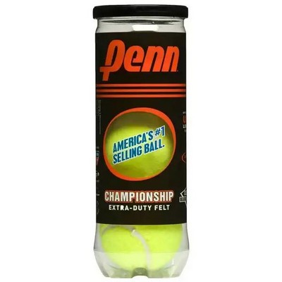 Penn Championship Extra Heavy Duty Tennis Balls- 3 pcs. per tube