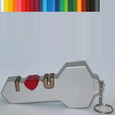 Lock Shape Stress Reliever Keychain