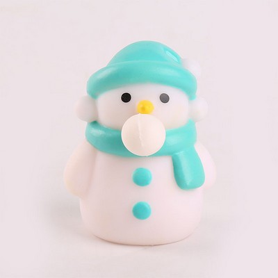 TPR Snowman Bubble-Blowing Stress Relief Toy