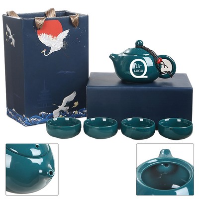 Portable Ceramic Travel Tea Set