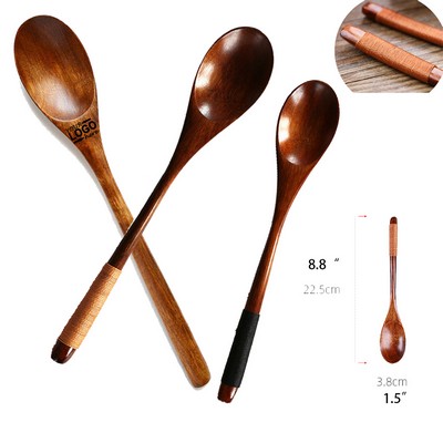 Long Handle Stirring Wooden Spoon