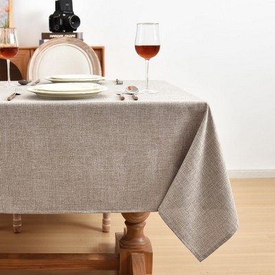 100% Pure Washed Linen Solid Tablecloth For Dining Kitchen