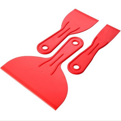 3 Pack Flexible Plastic Paint Scraper Set