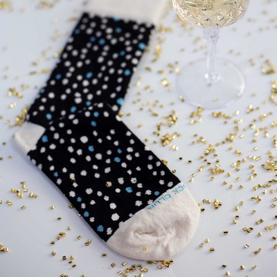 Regular New Year's Eve Socks - Ring in the New Year with Festive Feet - American Made