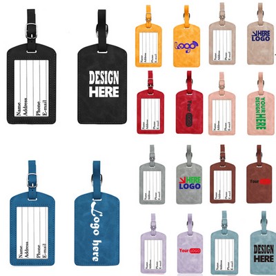 Soft Pu Leather Luggage Tag