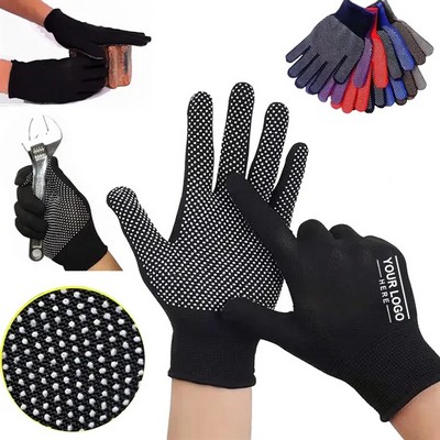 In Stock Anti Slip Nylon Safety Work Glove