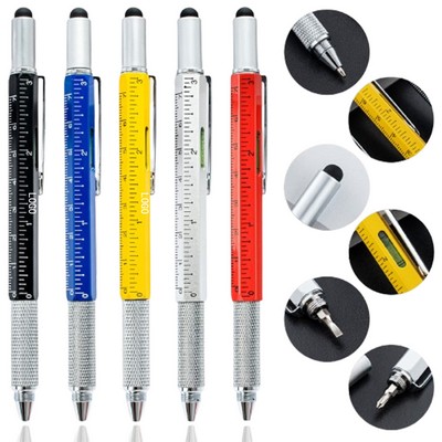 6 In 1 Multi Function Tool Ballpoint Pen