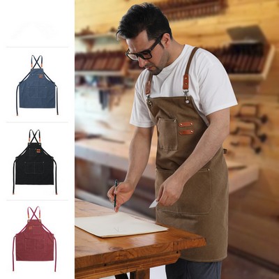 Adjustable Canvas Cross Back Apron