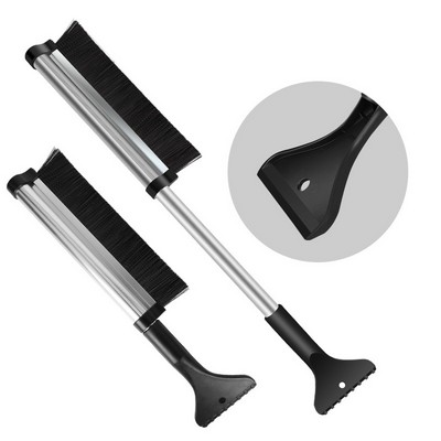 Custom 2-in-1 Stretchable Aluminum Alloy Car Snow Shovel