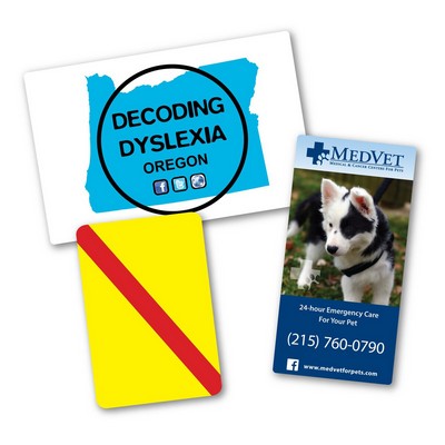 Repositionable Indoor/Outdoor Rectangle Decal - 3" x 5"