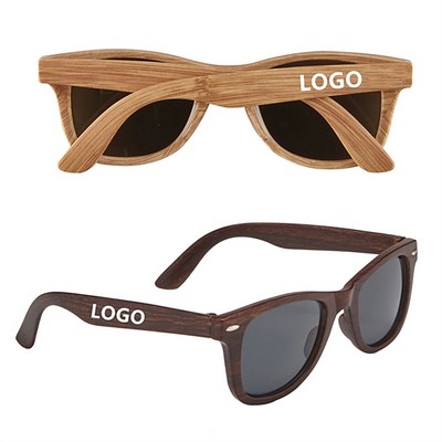 Natural Wood Pattern Sunglasses