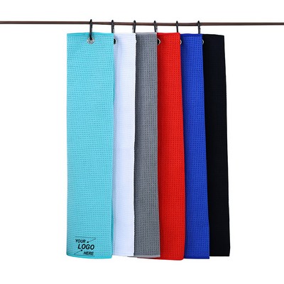 Microfiber Golf Towel with Carabiner Clip